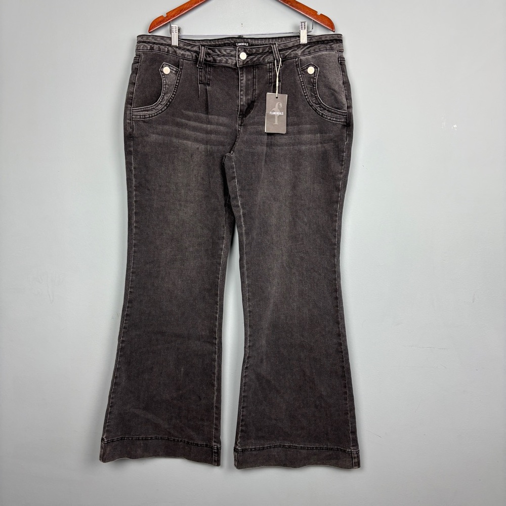 Flamingals flare Wide Leg Baggy Jeans Women.
Size 3XL